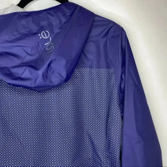 NWT Lole Cumulus Waterproof Jacket M Purple w/Dots - Picture 9 of 9
